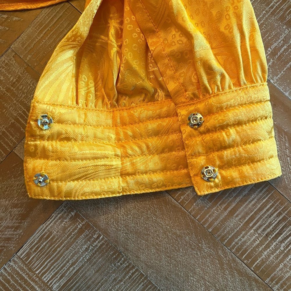 Ronny Kobo Lorrie Top Long Sleeve Yellow Size S - Picture 4 of 9